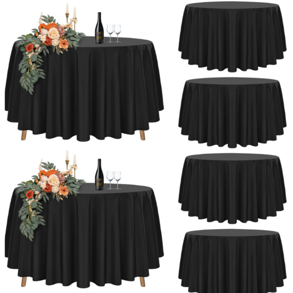 Nappe ronde noire